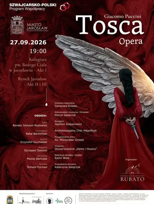 Jarosław: Opera „Tosca” Pucciniego z gwiazdorską obsadą – wstęp wolny