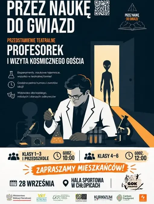 „Przez naukę do gwiazd” – teatralno-naukowe widowisko w Chłopicach