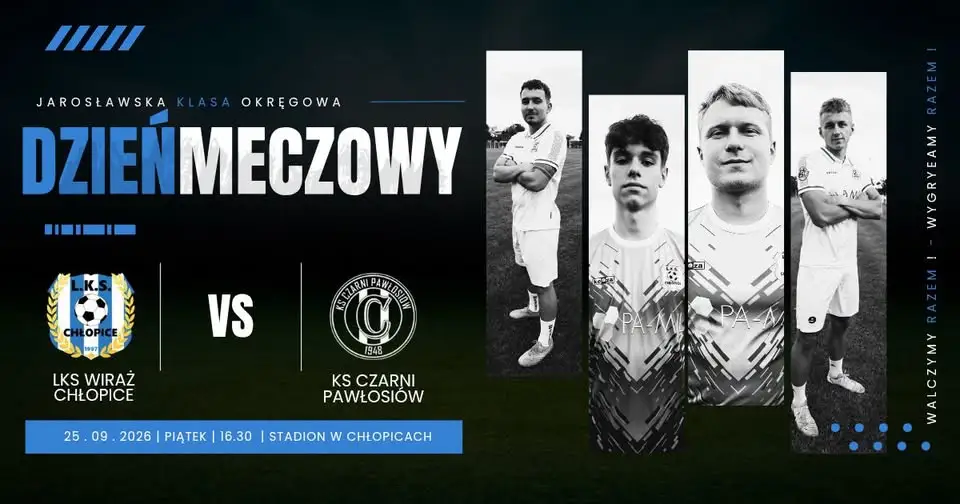 LKS Wiraż Chłopice zagra dziś u siebie z KS Czarni Pawłosiów
