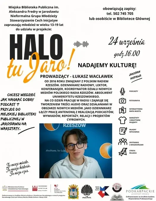 Warsztaty z komunikacji i podcastów w Miejskiej Bibliotece Publicznej w Jarosławiu