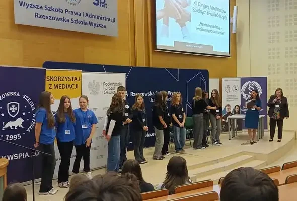 Uczniowie z Pruchnika na XII Kongresie Mediatorów Rówieśniczych w Rzeszowie