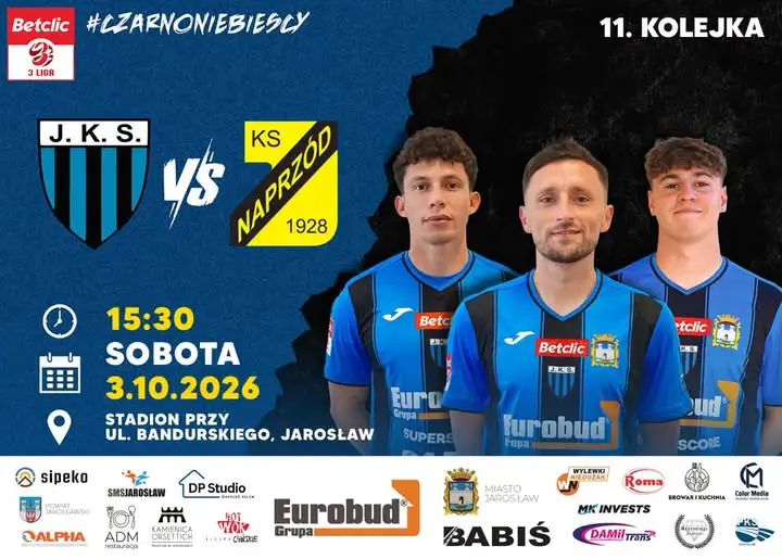 KS Jarosław zagra z Naprzód Jędrzejów przy Bandurskiego 2