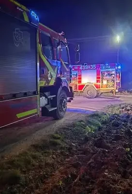 Pożar kuchni letniej w Woli Węgierskiej – interwencja trzech jednostek OSP