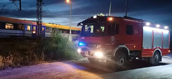 Awaria pociągu w Radymnie – interwencja strażaków OSP KSRG