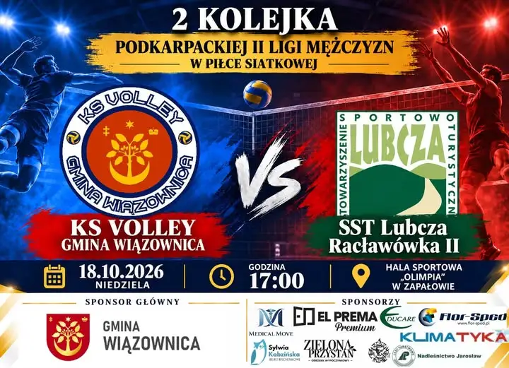 Siatkarskie emocje w Zapałowie – KS Volley podejmuje Lubczę