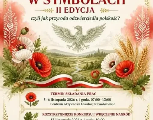 Konkurs plastyczny „Polska w symbolach” w Gminie Pawłosiów – pokaż swoją kreatywność