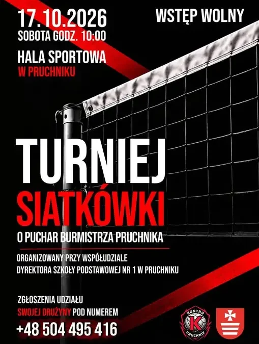 Turniej Siatkówki o Puchar Burmistrza Pruchnika już w najbliższą sobotę