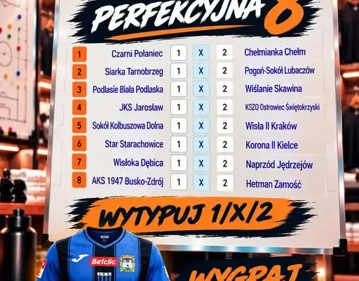 Konkurs kibicowski: wytypuj 8 meczów i wygraj koszulkę z sezonu 2026/27