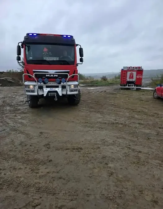 Jodłówka: zwierzę uwięzione w ogrodzeniu — interwencja strażaków OSP Pruchnik I