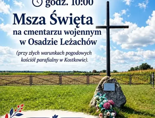 Msza na cmentarzu wojennym w Osadzie Leżachów – 22 października
