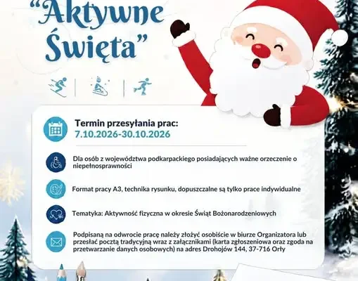 Konkurs plastyczny „Aktywne Święta” dla osób z niepełnosprawnością – trwa nabór prac