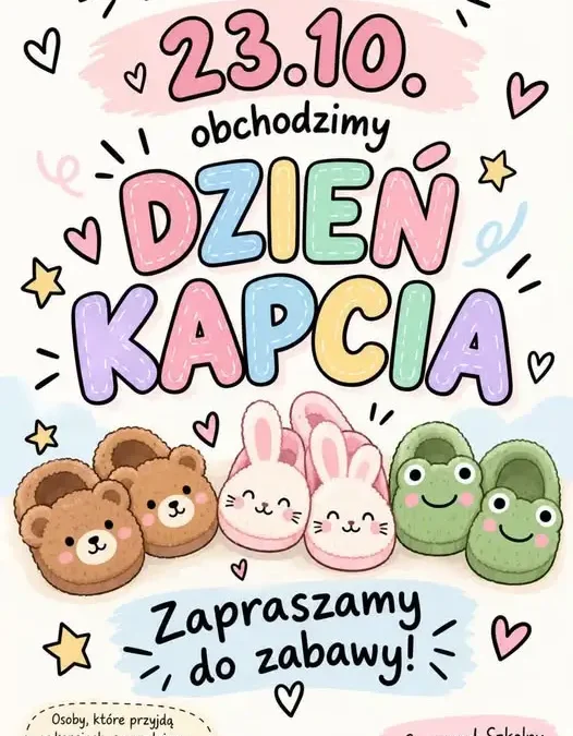 Dzień Kapcia w szkole – samorząd szkolny zaprasza do wspólnej zabawy