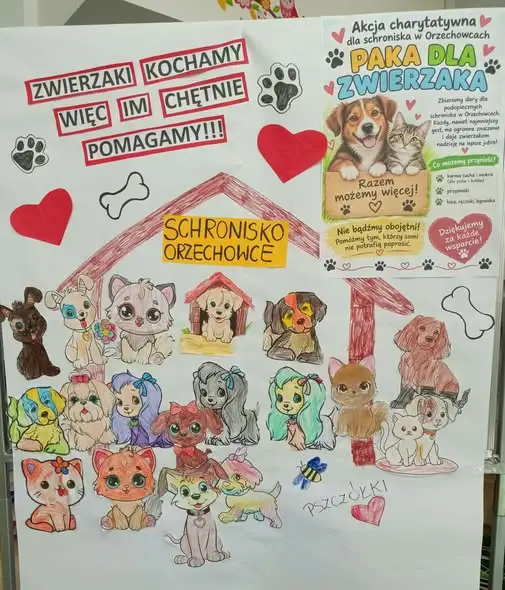 Zbiórka darów dla zwierząt ze schroniska w Orzechowcach – dołącz do akcji!