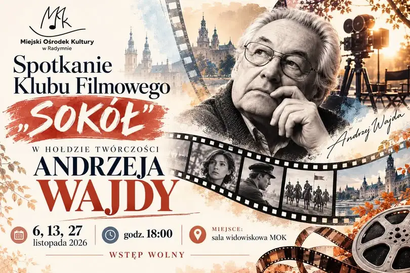 Radymno: Klub Filmowy „Sokół” uczci Rok Andrzeja Wajdy – trzy listopadowe spotkania
