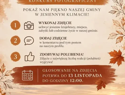 Konkurs fotograficzny „Gmina Chłopice w jesiennej odsłonie” – pokaż piękno swojej okolicy