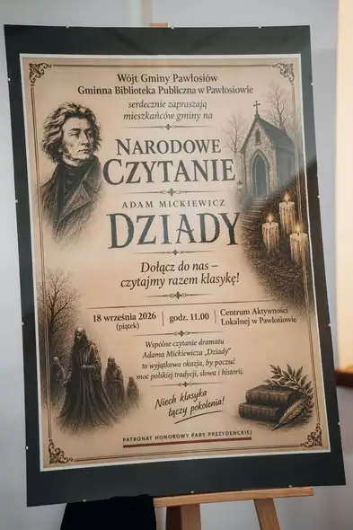 Pawłosiów: Gminne Narodowe Czytanie „Dziadów” w CAL