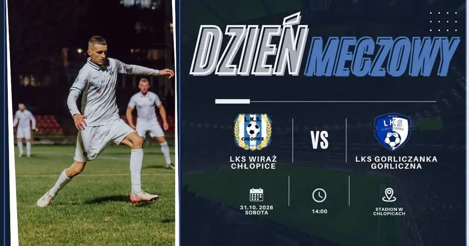 LKS Wiraż Chłopice zagra u siebie z Gorliczanką Gorliczyna